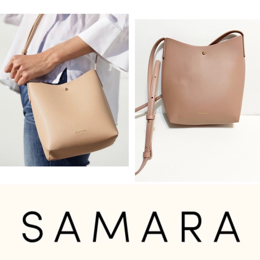 Anthropologie Samara Peony Pink Shoulder Crossbody Bag Vegan Leather Feminine